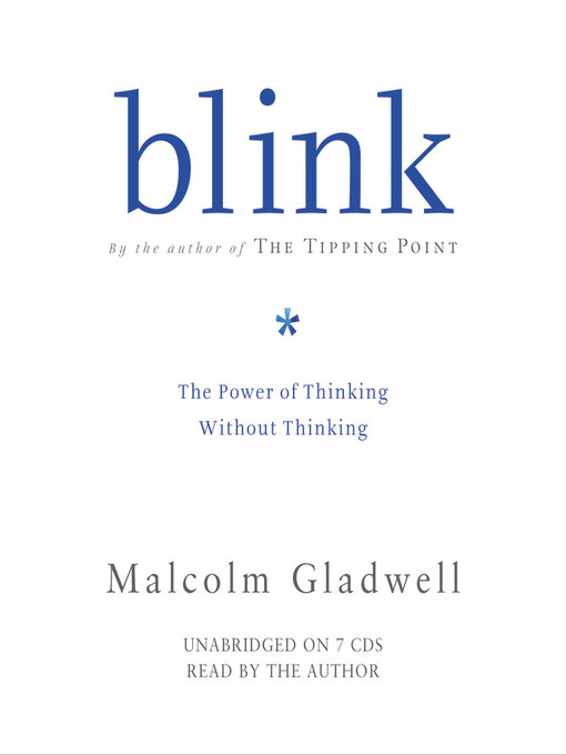 Click here to view title details for Blink by Malcolm Gladwell