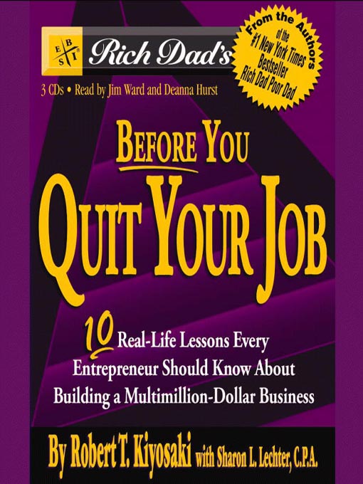 Click here to view title details for Before You Quit Your Job by Robert T. Kiyosaki 