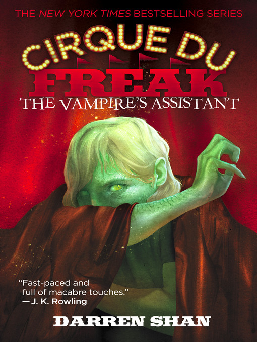Click here to view title details for The Vampire's Assistant by Darren Shan