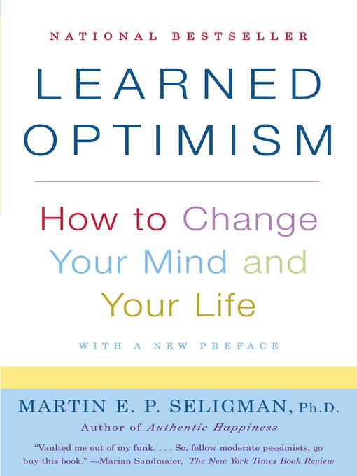 Click here to view title details for Learned Optimism by Martin E. Seligman