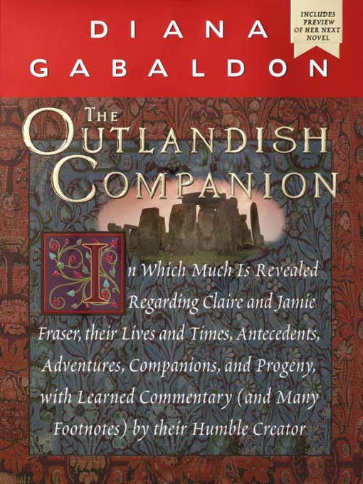 Click here to view title details for The Outlandish Companion by Diana Gabaldon