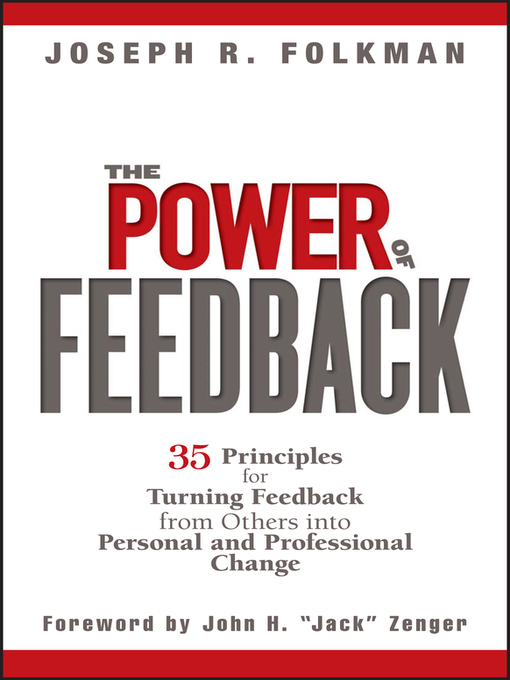 Click here to view title details for The Power of Feedback by Joseph R. Folkman