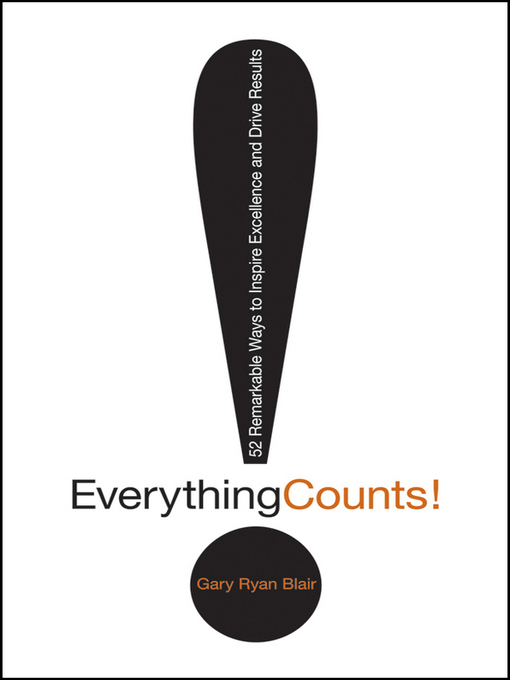 Click here to view title details for Everything Counts by Gary Ryan Blair
