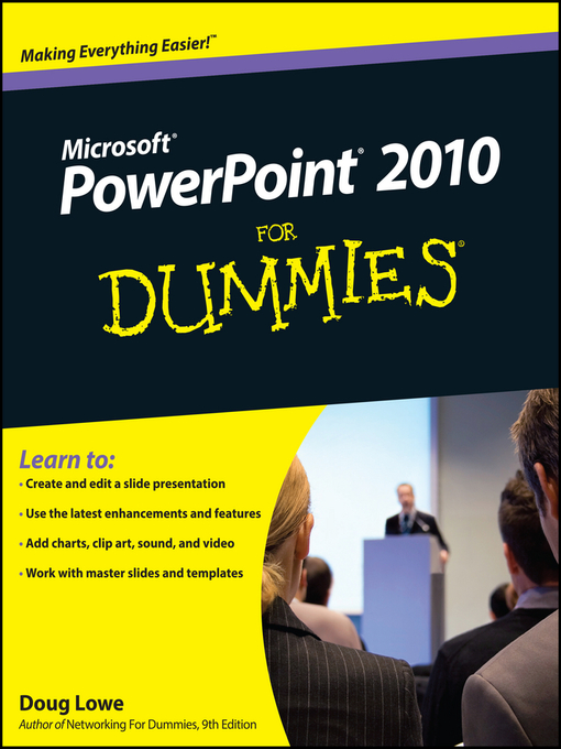 Click here to view title details for PowerPoint 2010 For Dummies by Doug Lowe