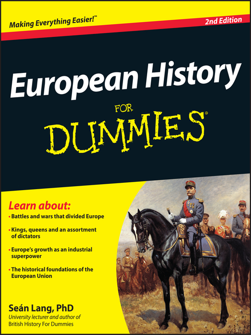 Click here to view title details for European History For Dummies by Seán Lang