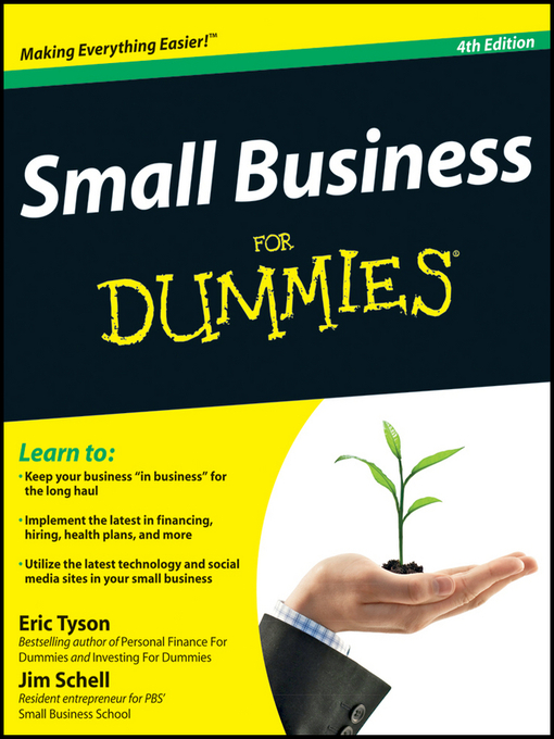 Click here to view title details for Small Business For Dummies by Eric Tyson