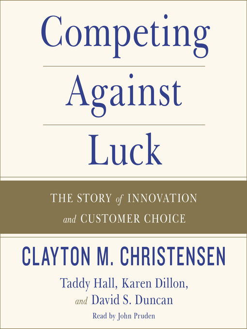 Image result for competing against luck book
