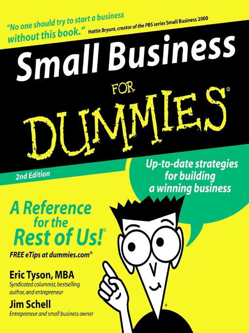 Click here to view title details for Small Business for Dummies® by Eric Tyson