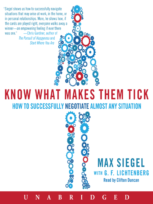 Click here to view title details for Know What Makes Them Tick by Max Siegel