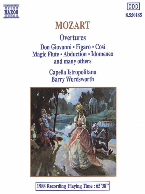 Click here to view title details for MOZART: Overtures by Wolfgang Amadeus Mozart