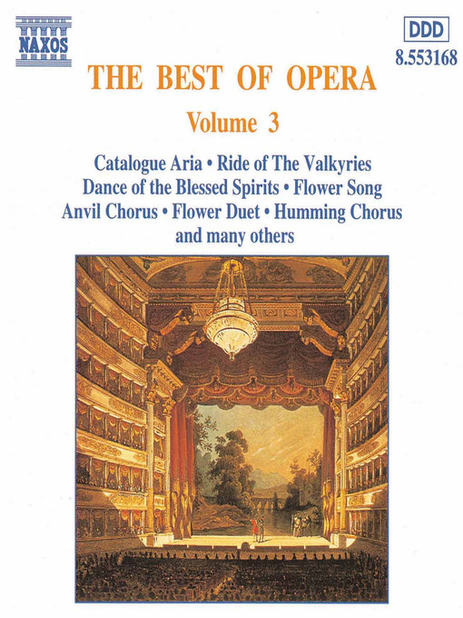 Click here to view title details for Best of Opera, Vol  3 by Gioachino Rossini