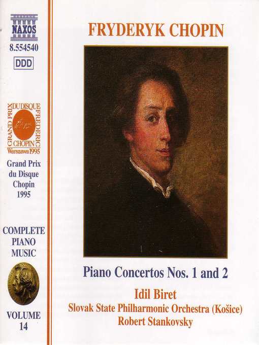 Click here to view title details for CHOPIN: Piano Concertos Nos 1 and 2 by Fryderyk Chopin