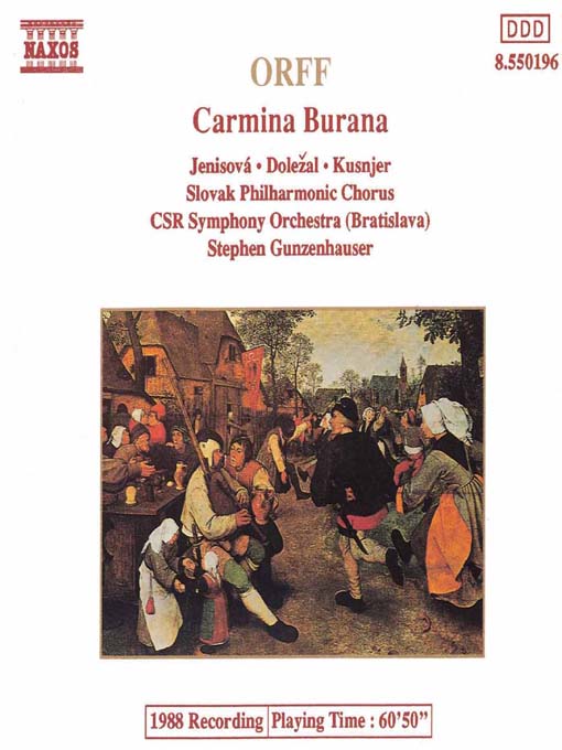 Click here to view title details for ORFF: Carmina Burana by Carl Orff