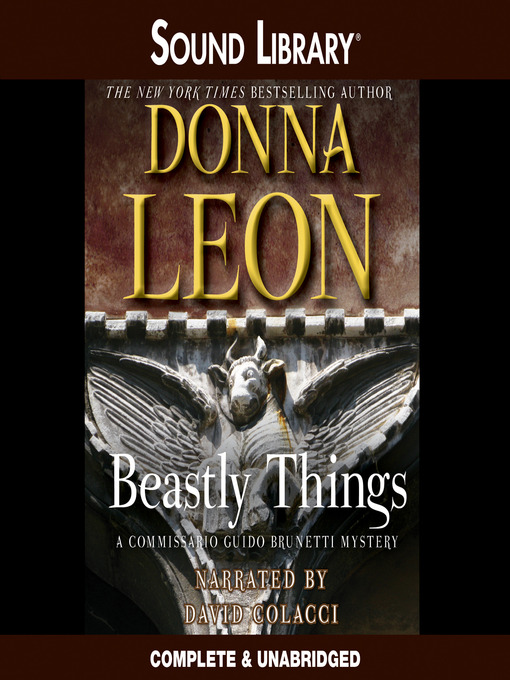 Click here to view title details for Beastly Things by Donna Leon