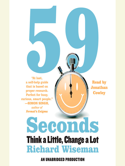 Click here to view title details for 59 Seconds by Richard Wiseman