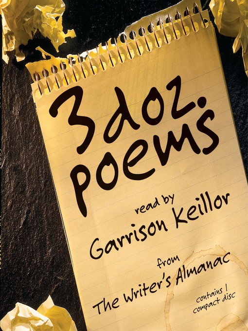 Click here to view title details for 3 Dozen Poems by Writer's Almanac