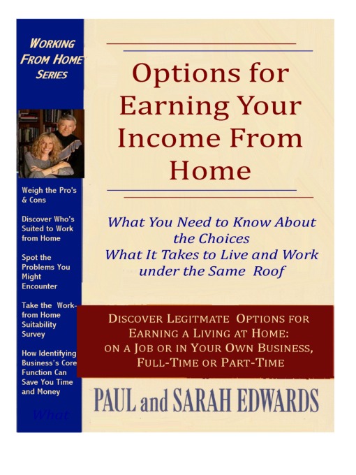 Options for Earning Your Income From Home