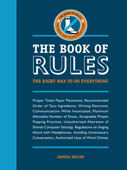 Click here to view title details for The Book of Rules by Joshua Belter