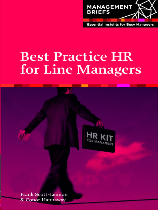 Click here to view title details for HR for Line Managers by Frank Scott-Lennon
