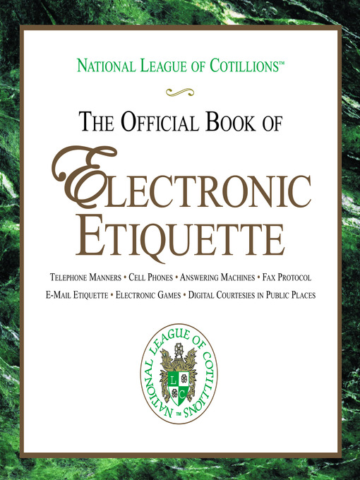 Click here to view title details for Official Book of Electronic Etiquette by Charles Winters