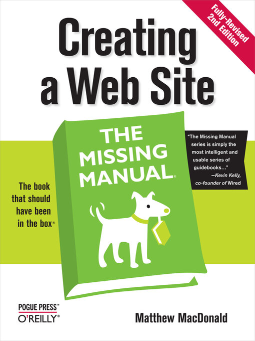 Click here to view title details for Creating a Web Site by Matthew MacDonald