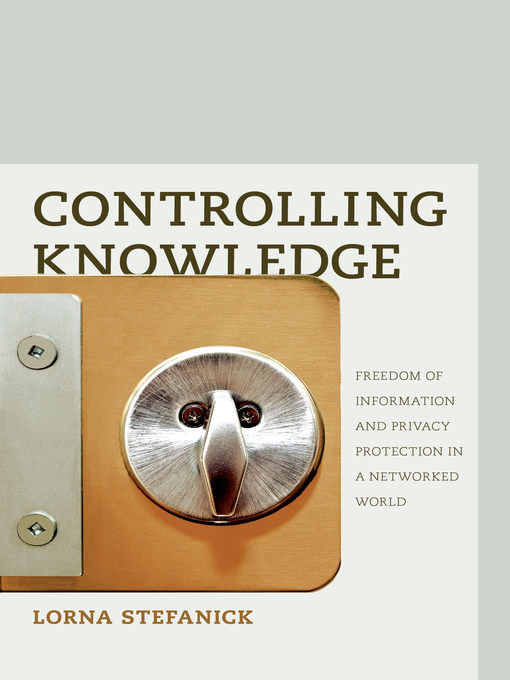 Click here to view title details for Controlling Knowledge by Lorna Stefanick