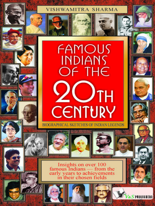 Click here to view title details for Famous Indians of the 20th Century by Vishwamitra Sharma