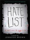 Click here to view title details for Hate List by Jennifer Brown