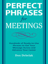 Perfect Phrases for Meetings