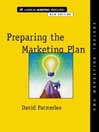 Preparing the Marketing Plan