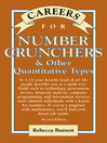 Careers for Number Crunchers & Other Quantitative Types