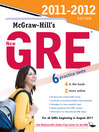 Click here to view title details for McGraw-Hill's New GRE, 2011-2012 Edition by Steven Dulan