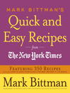 Mark Bittman's Quick and Easy Recipes from the New York Times