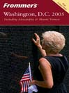 Frommer's Washington, D.C. 2005