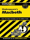 Click here to view title details for CliffsNotes on Shakespeare's Macbeth by Alex Went