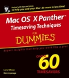 Mac OSX PantherTimesaving Techniques For Dummies