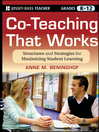 Click here to view title details for Co-Teaching That Works by Anne M. Beninghof