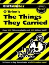 Click here to view title details for CliffsNotes on O'Brien's The Things They Carried by Jill Colella