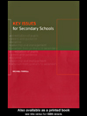 Key Issues for Secondary Schools