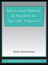 Ideas and Options in English for Specific Purposes