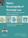 Nolo's Encyclopedia of Everyday Law
