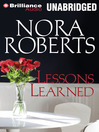 Lessons Learned by Nora Roberts
