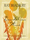 Dandelion Wine