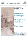 BRITTEN: Seven Sonnets of Michelangelo / Holy Sonnets of John Donne / Winter Words