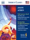 ACHRON: Violin Concerto No. 1 / the Golem / Two Tableaux