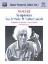 MOZART: Symphonies Nos 31, 35 and 40 (Tintner Edition 1)