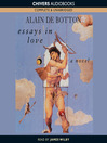 Click here to view title details for Essays In Love by Alain De Botton