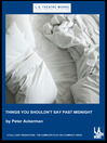 Things You Shouldn't Say Past Midnight