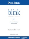 Click here to view title details for Blink by Malcolm Gladwell