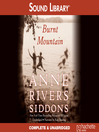 Click here to view title details for Burnt Mountain by Anne Rivers Siddons